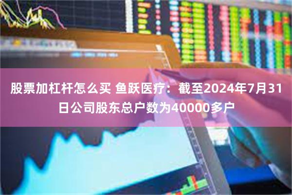 股票加杠杆怎么买 鱼跃医疗：截至2024年7月31日公司股东总户数为40000多户